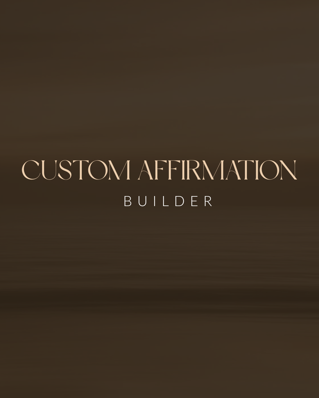 Custom Affirmation Audio Kit